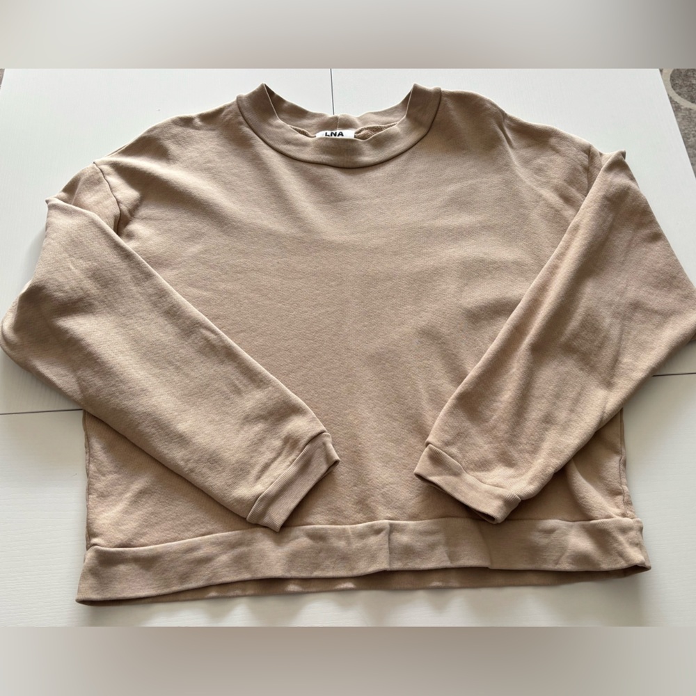 LNA Tan Sweatshirt Size Xs